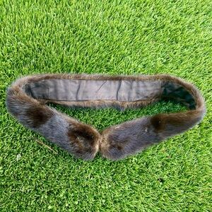Luxurious Mink Fur Half Belt 32” Long